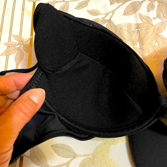 SHE Two Pieces  Swimsuit underwire  padded Size 42/38EU(top/bottom)color Black. - Picture 5 of 9